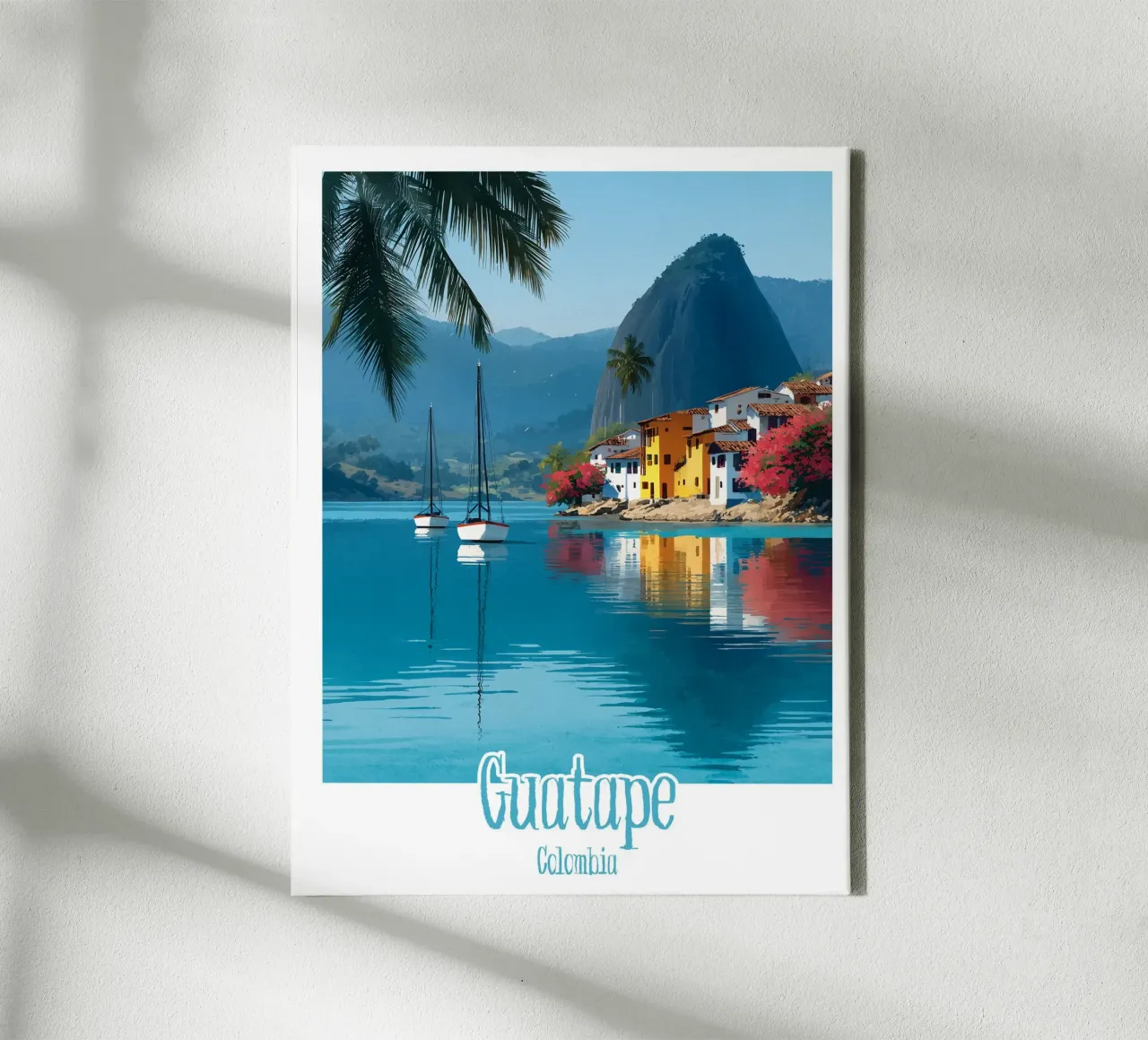 Affiche Guatapé, Colombie tela con Cornice a cassetta da Frame the World