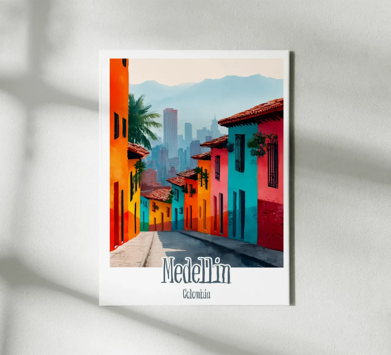 Affiche Medellin, Colombie tela con Cornice a cassetta da Frame the World