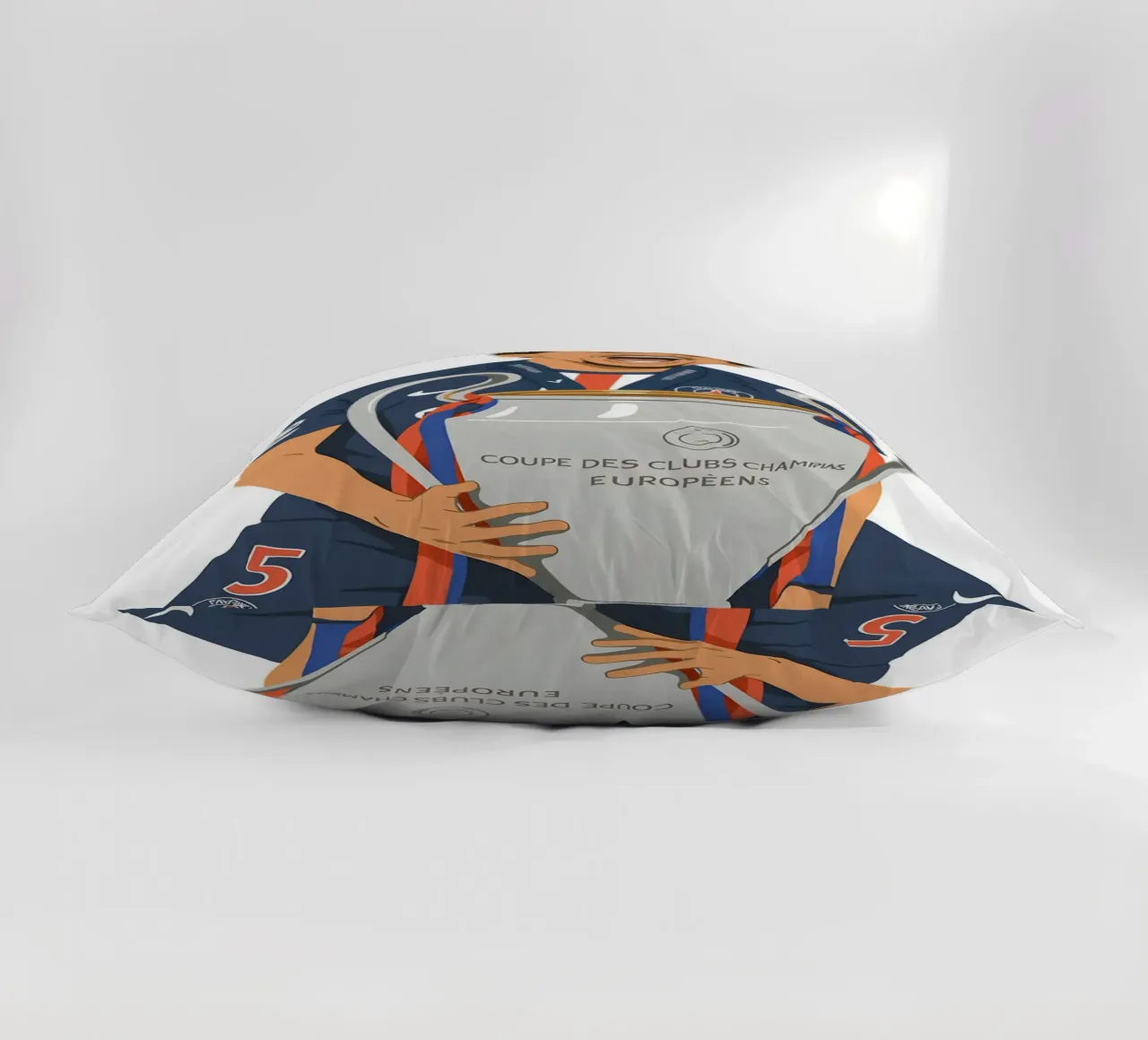 Marquinhos Minimalist decorative cushion by MoviesArt