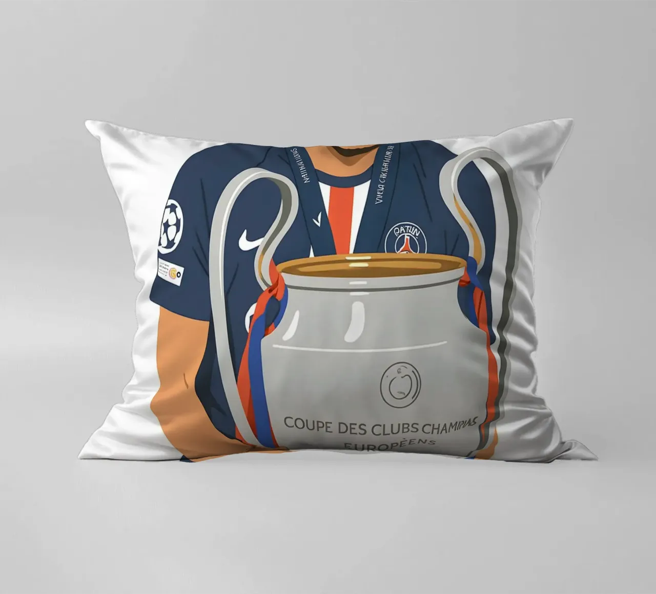 Marquinhos Minimalist decorative cushion by MoviesArt