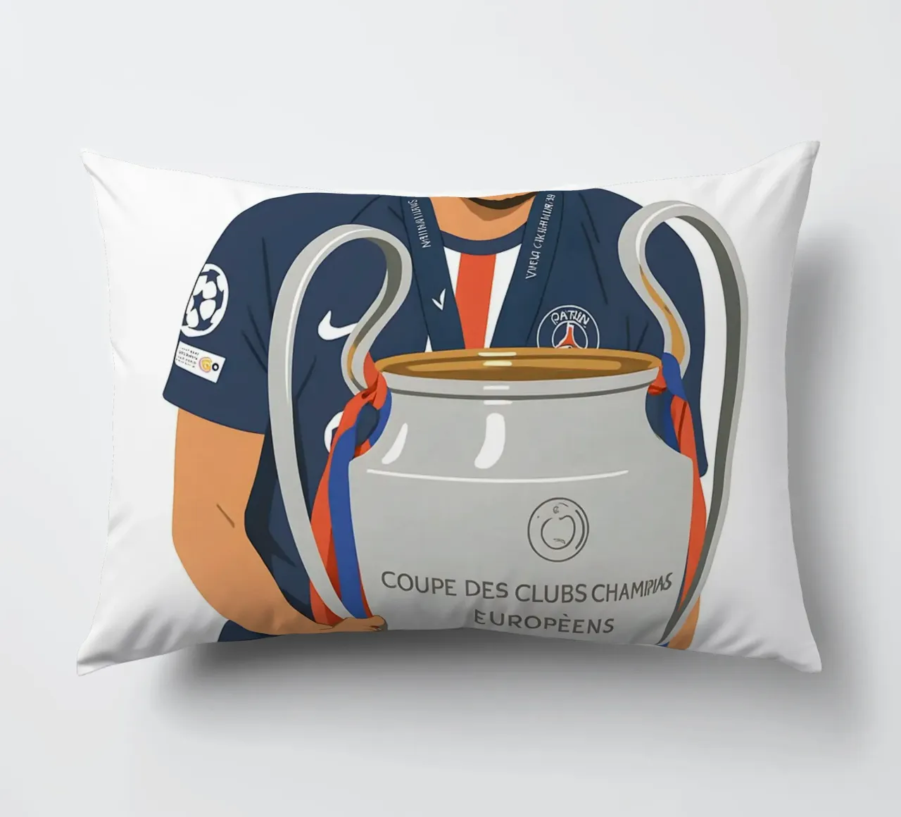 Marquinhos Minimalist decorative cushion by MoviesArt