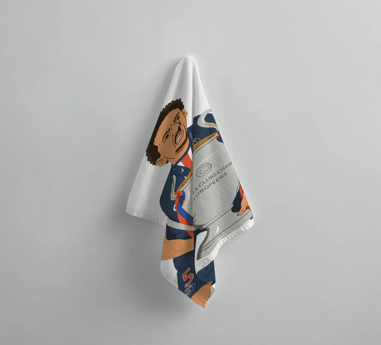 Marquinhos Minimalist towel by MoviesArt