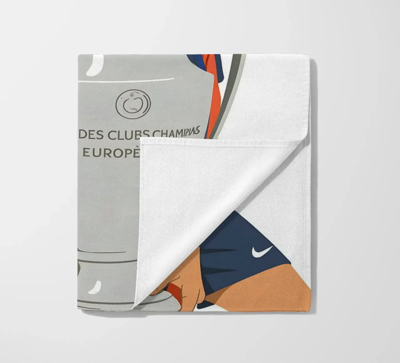 Marquinhos Minimalist beach towel by MoviesArt
