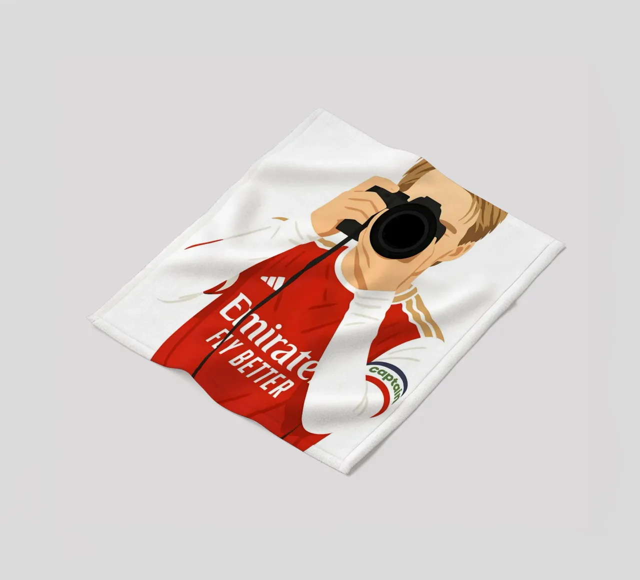 Martin Ødegaard Arsenal Minimalist coperta in pile da MoviesArt