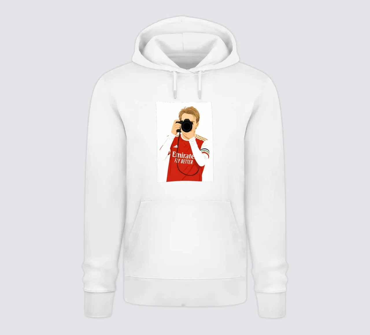 Martin Ødegaard Arsenal Minimalist felpa con cappuccio da MoviesArt