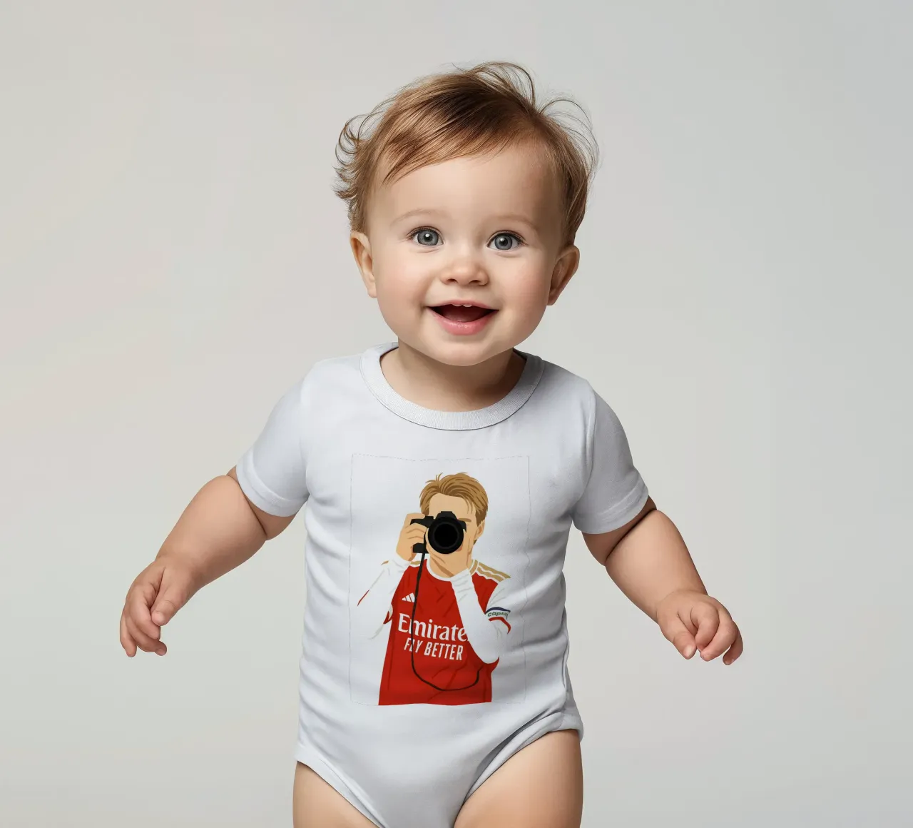 Martin Ødegaard Arsenal Minimalist body neonato maniche corte da MoviesArt