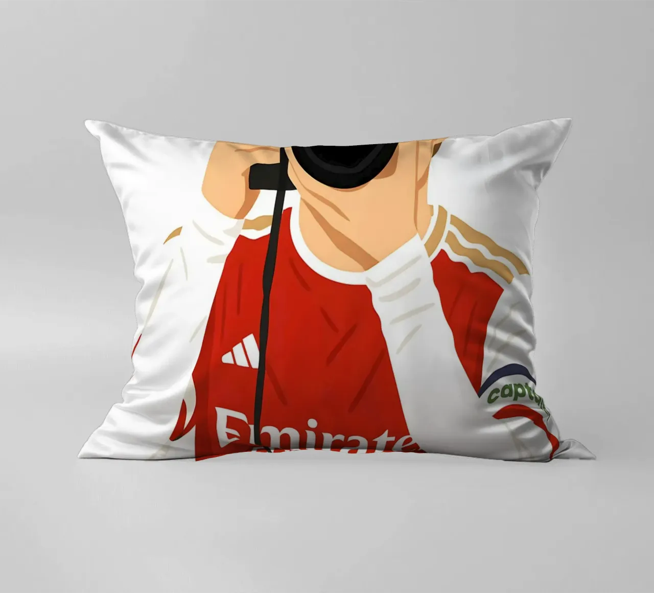 Martin Ødegaard Arsenal Minimalist cuscino da MoviesArt