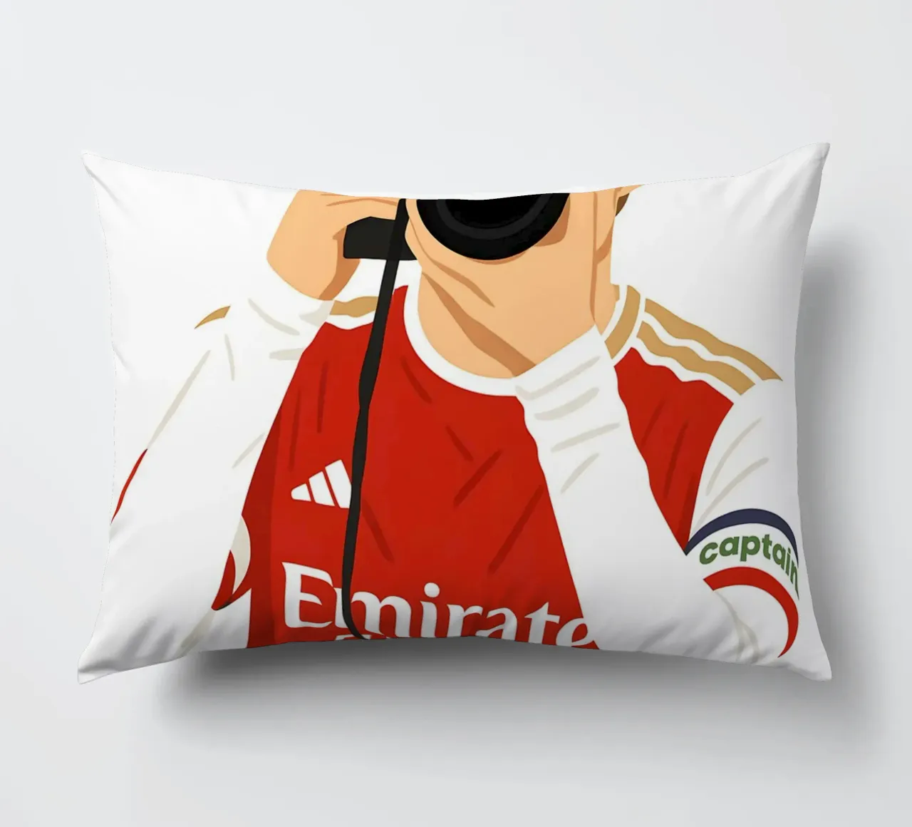 Martin Ødegaard Arsenal Minimalist cuscino da MoviesArt