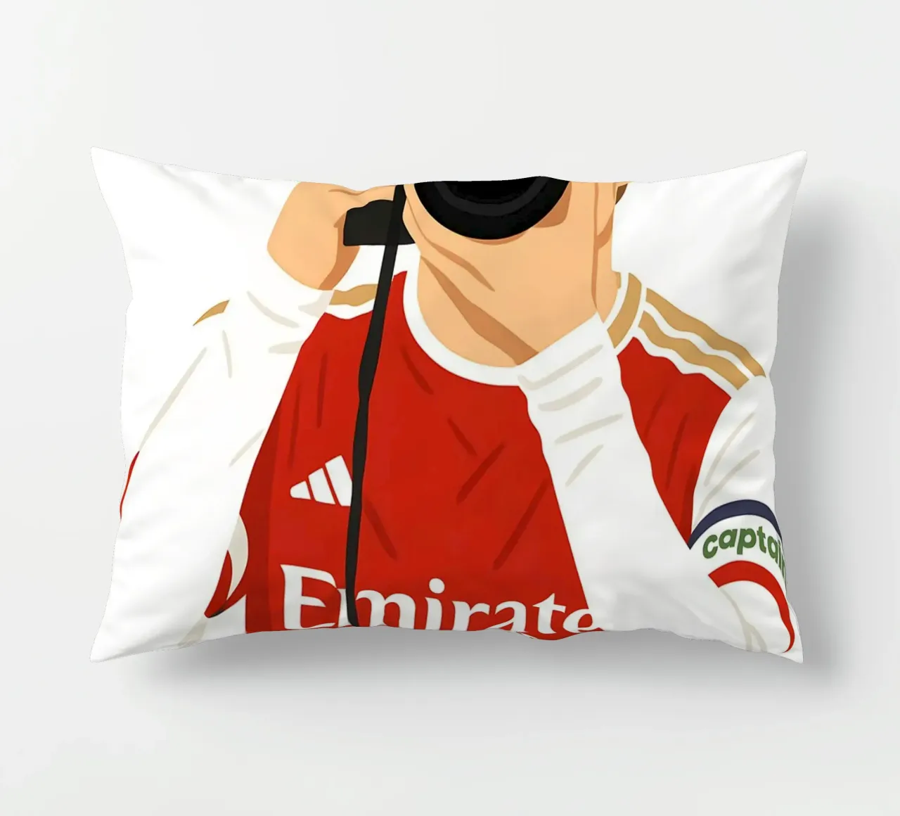 Martin Ødegaard Arsenal Minimalist cuscino da MoviesArt