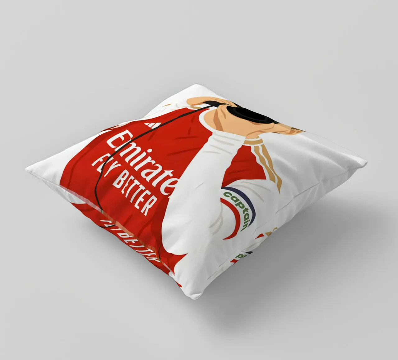 Martin Ødegaard Arsenal Minimalist cuscino da MoviesArt