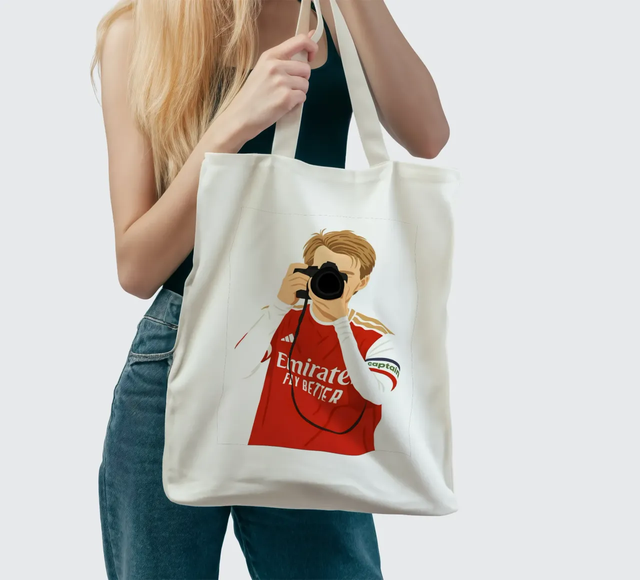 Martin Ødegaard Arsenal Minimalist borsa in juta da MoviesArt