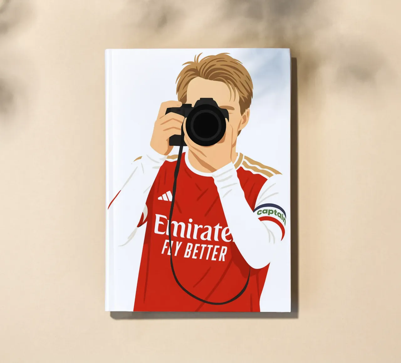 Martin Ødegaard Arsenal Minimalist diario da MoviesArt