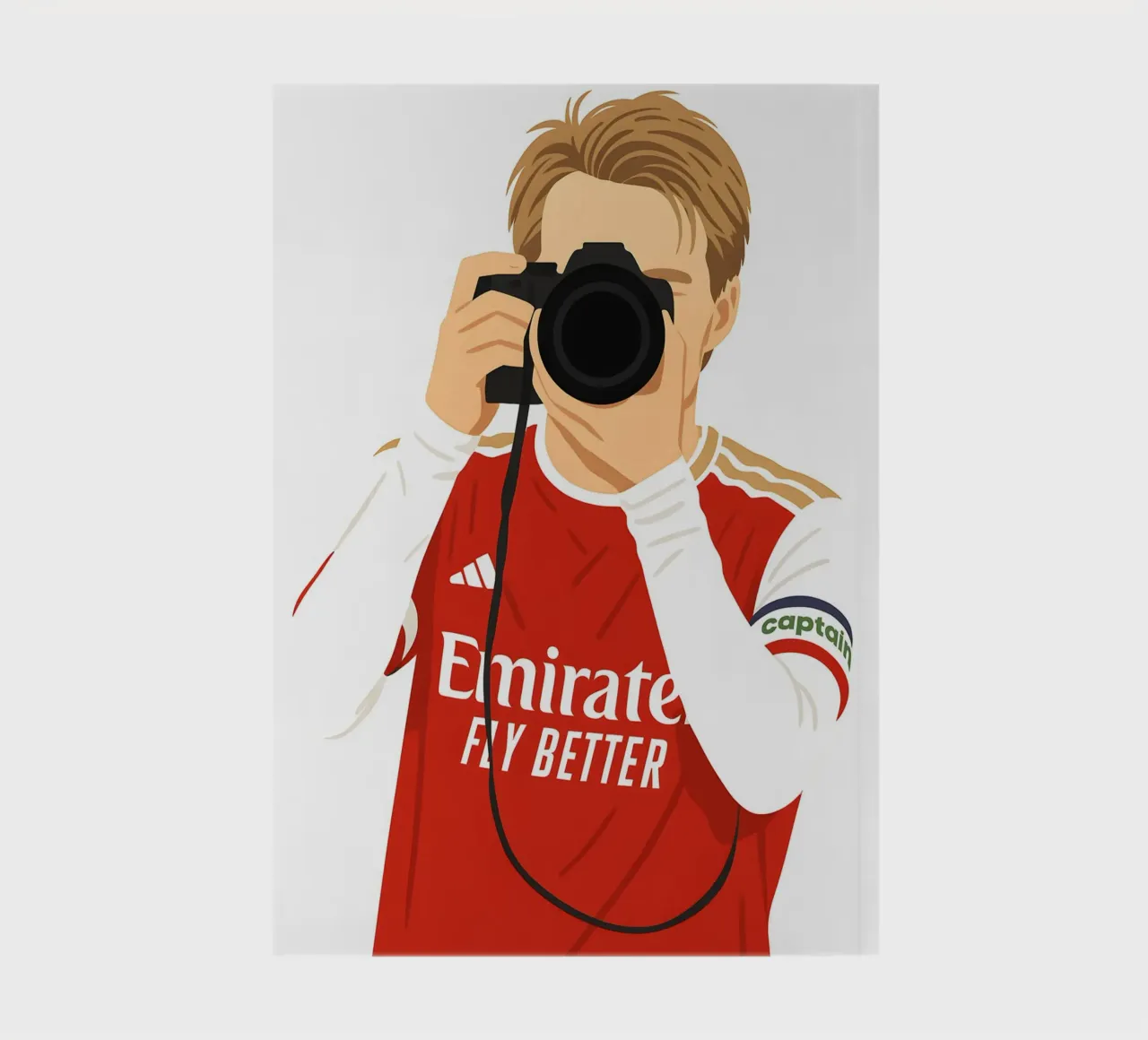 Martin Ødegaard Arsenal Minimalist diario da MoviesArt