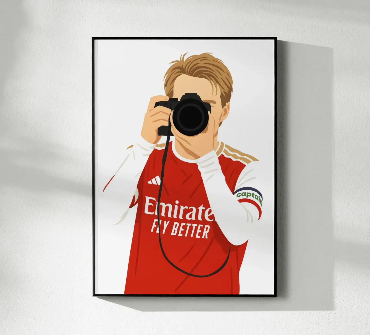 Martin Ødegaard Arsenal Minimalist plexiglass da MoviesArt