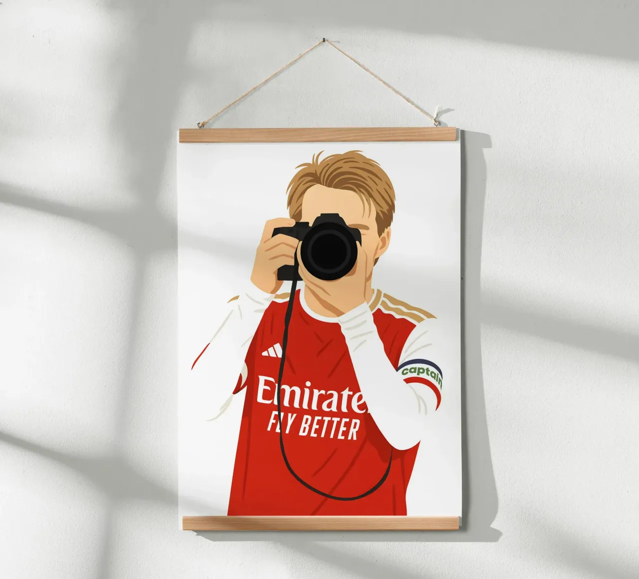 Martin Ødegaard Arsenal Minimalist carta hahnemühle da MoviesArt