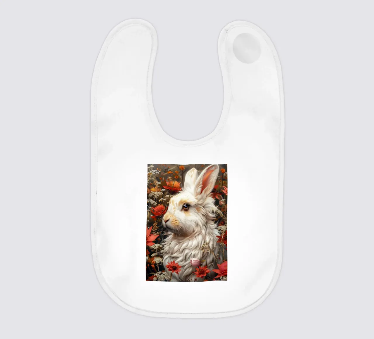 Coniglio bianco bavaglino da Lionmixart