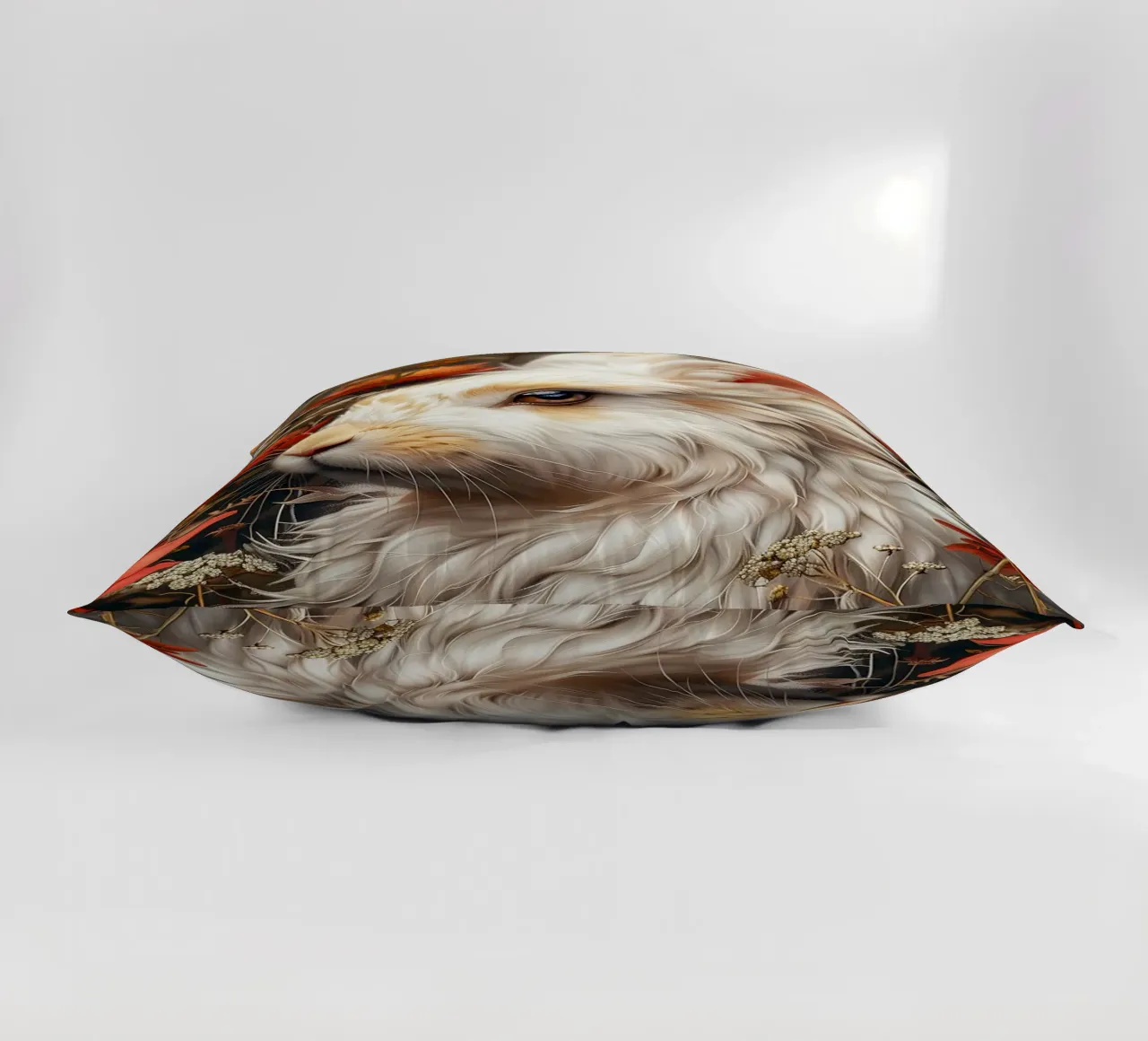 Coniglio bianco cuscino da Lionmixart