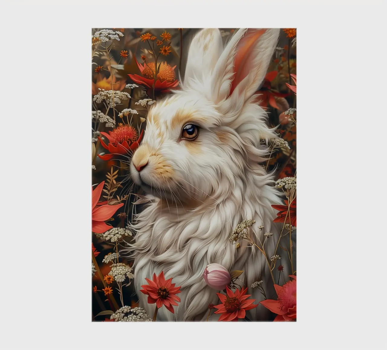 White rabbit notebook by Lionmixart