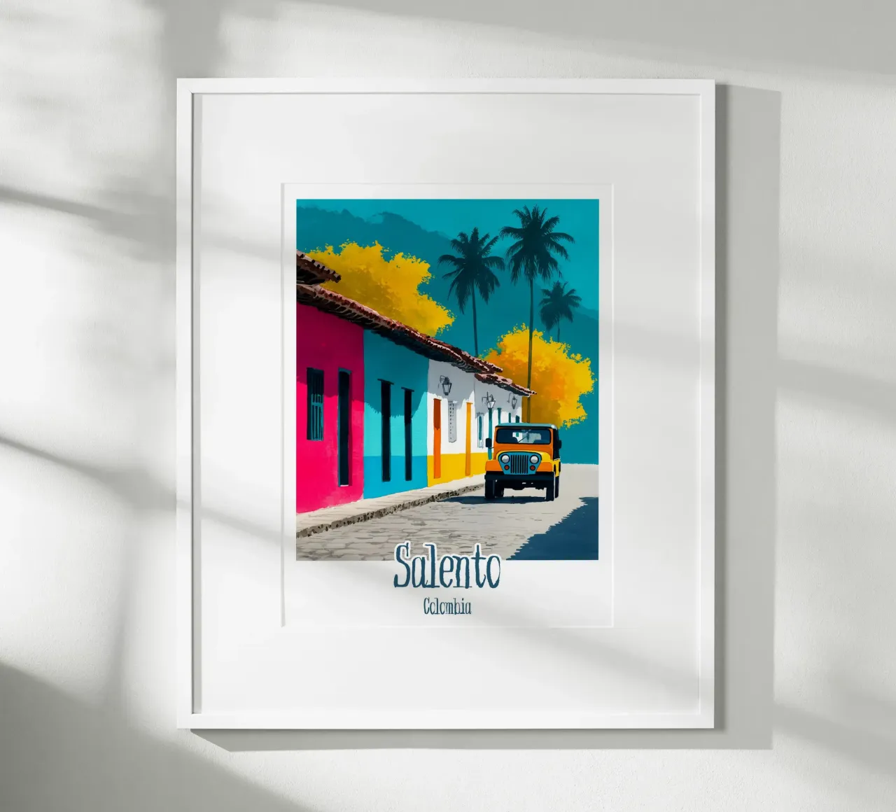Affiche Salento, Colombie poster con telaio in legno da Frame the World