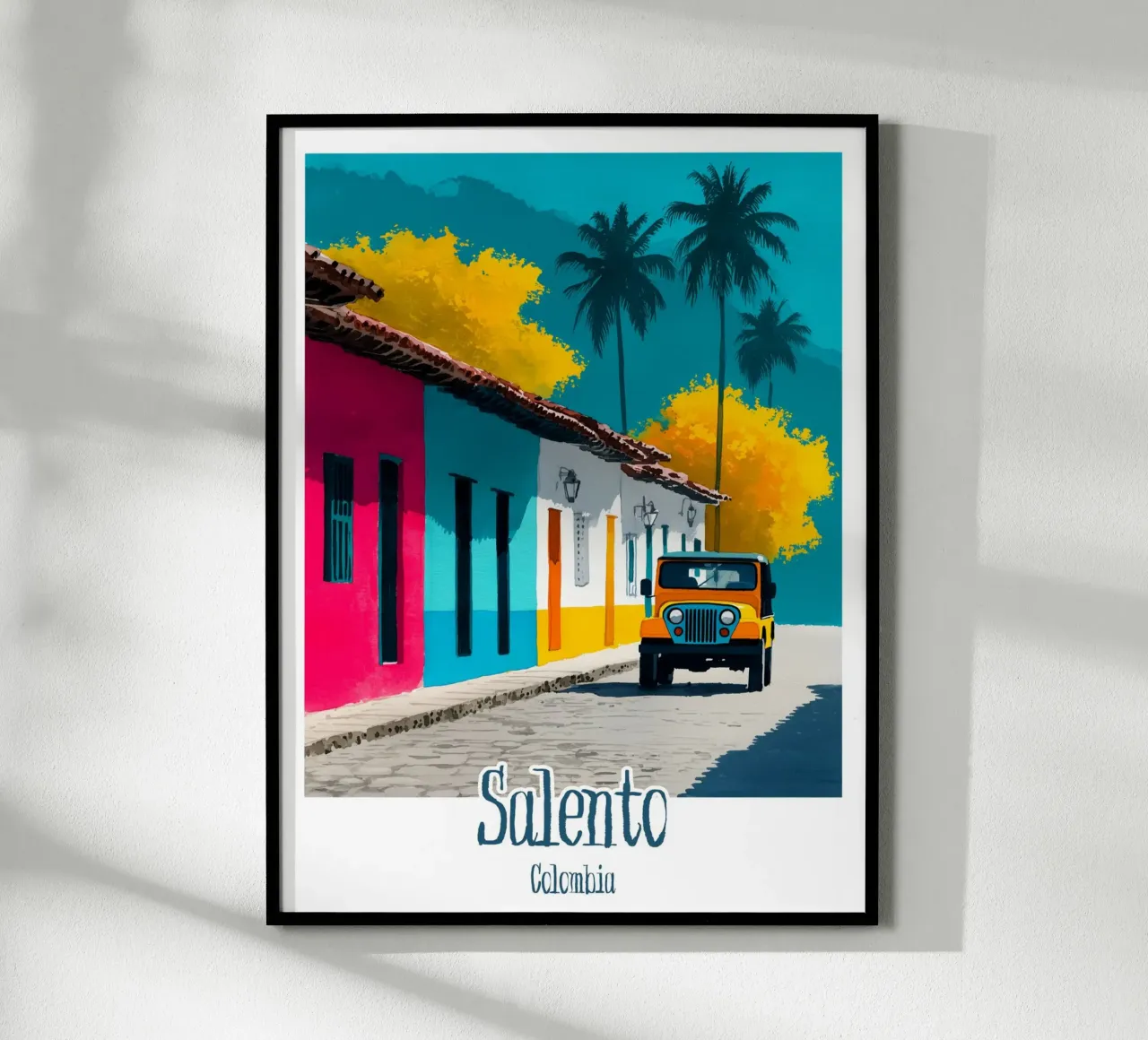 Affiche Salento, Colombie poster con telaio in legno da Frame the World