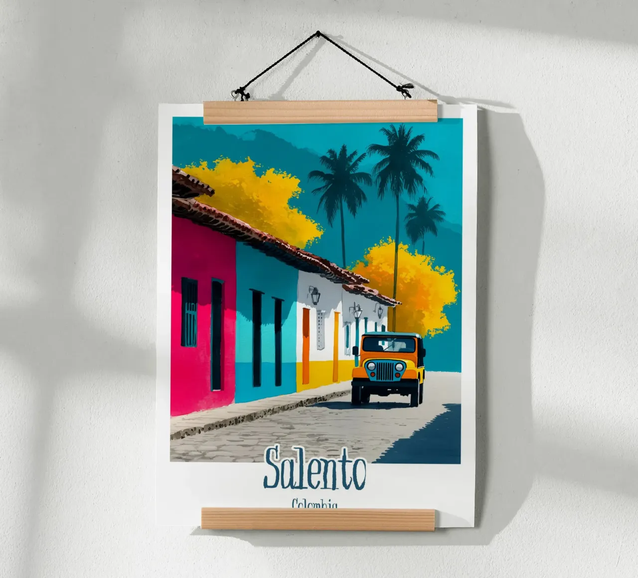 Affiche Salento, Colombie poster con telaio in legno da Frame the World