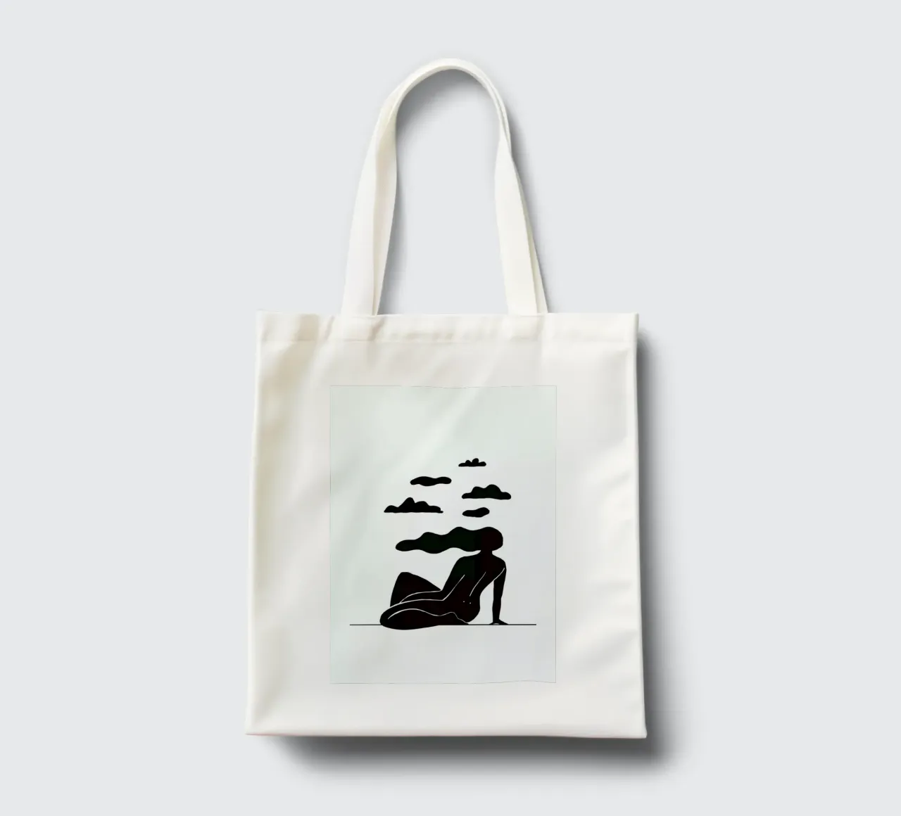Head in the Clouds borsa in juta da Graphite