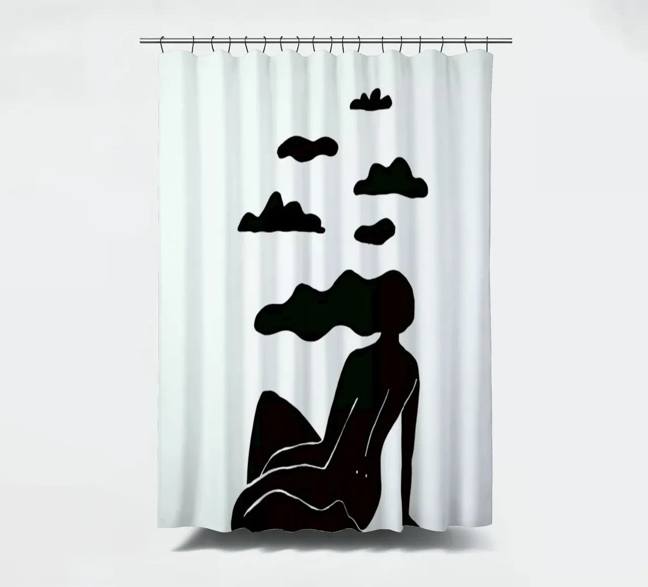 Head in the Clouds tenda da doccia da Graphite