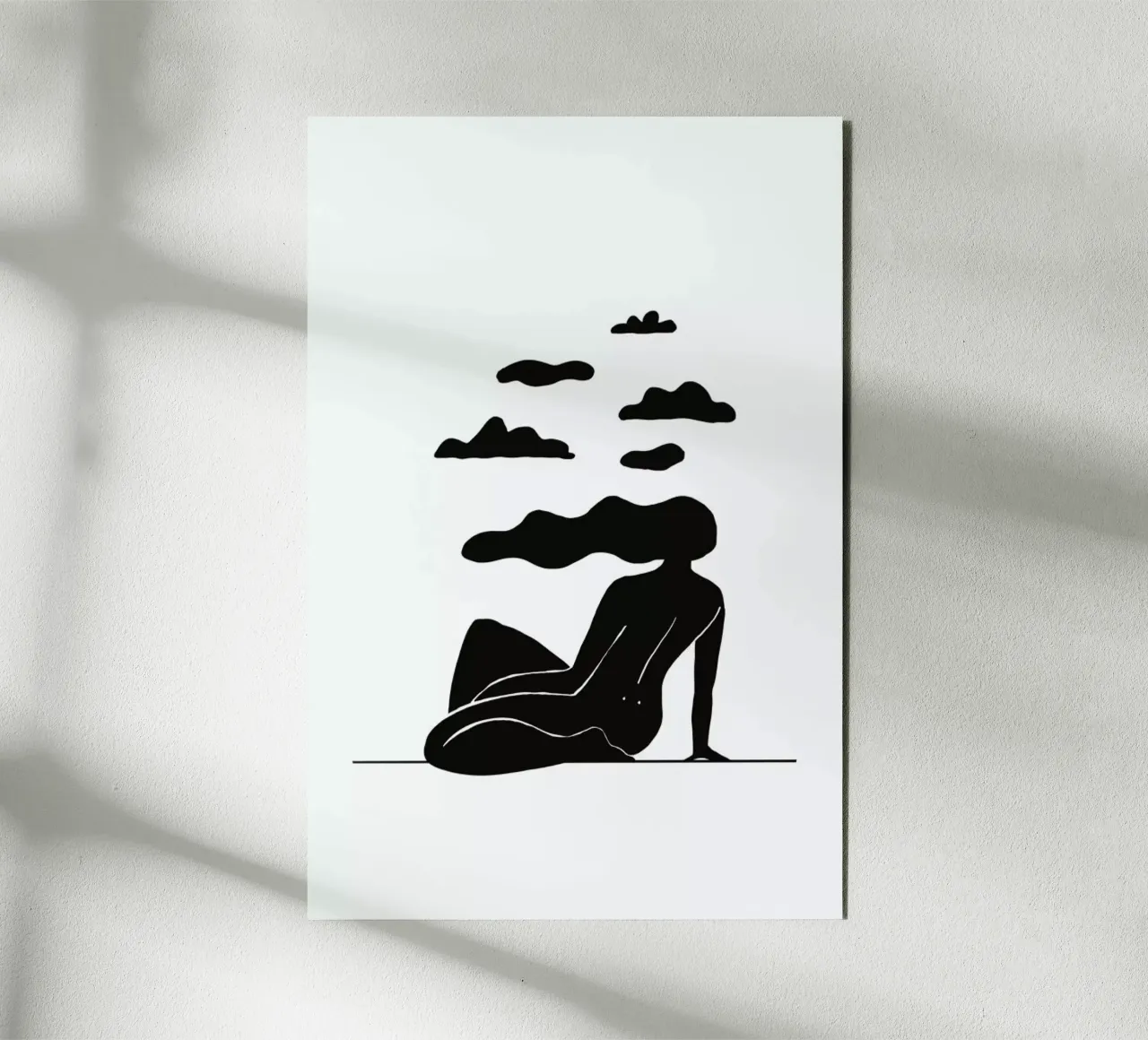 Head in the Clouds alluminio dibond da Graphite