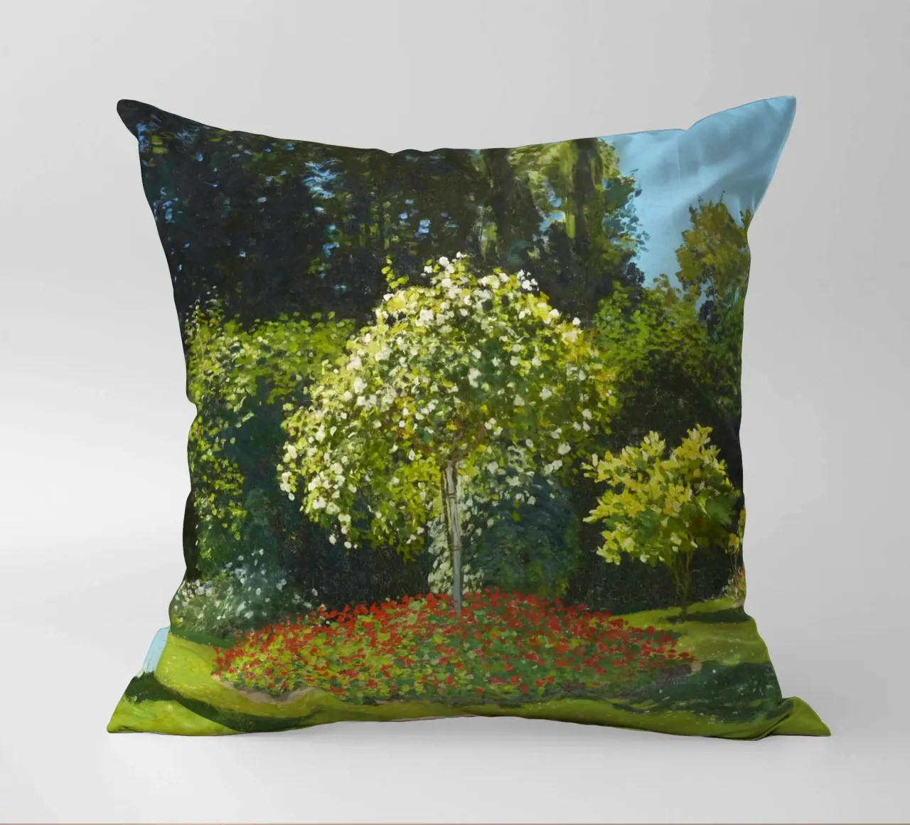 Signora in giardino di Claude Monet cuscino da Art History
