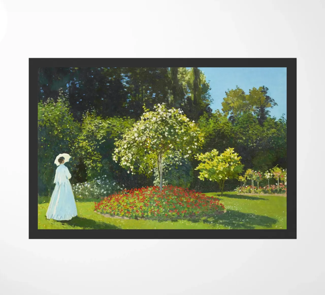 Signora in giardino di Claude Monet zerbino da Art History