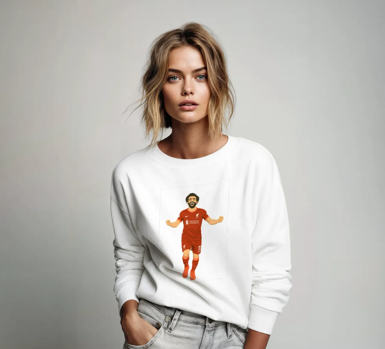 Mohamed Salah Minimalist felpa da MoviesArt