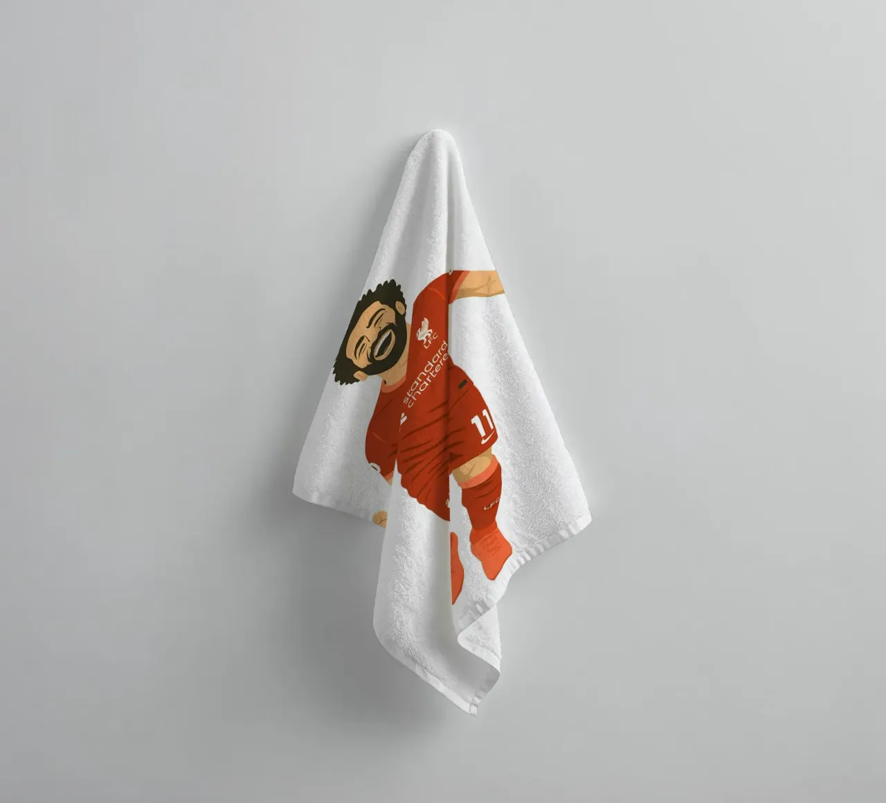 Mohamed Salah Minimalist asciugamano da bagno da MoviesArt