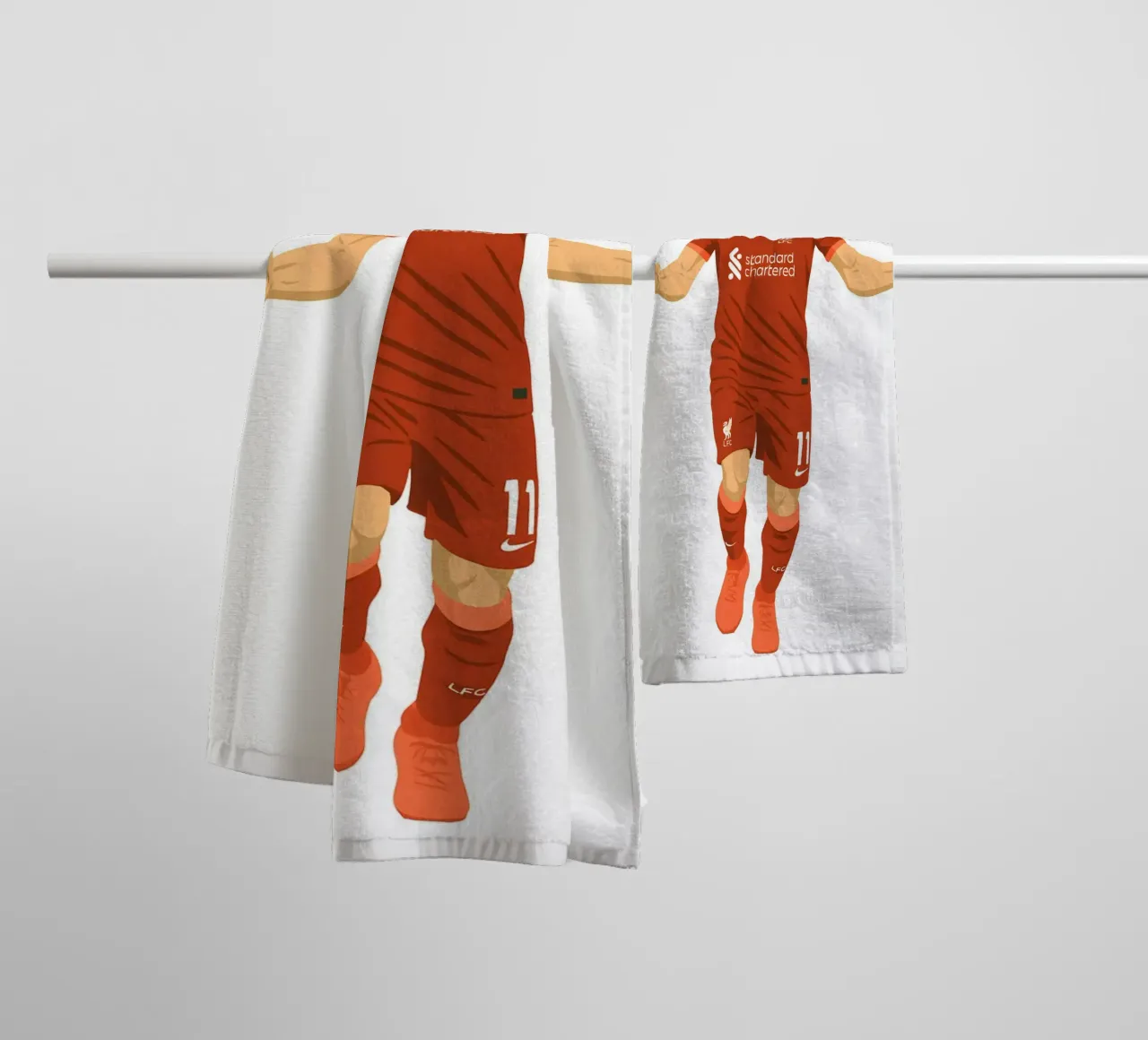 Mohamed Salah Minimalist asciugamano da bagno da MoviesArt