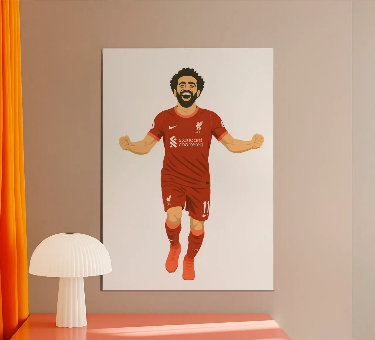 Mohamed Salah Minimalist carta hahnemühle da MoviesArt