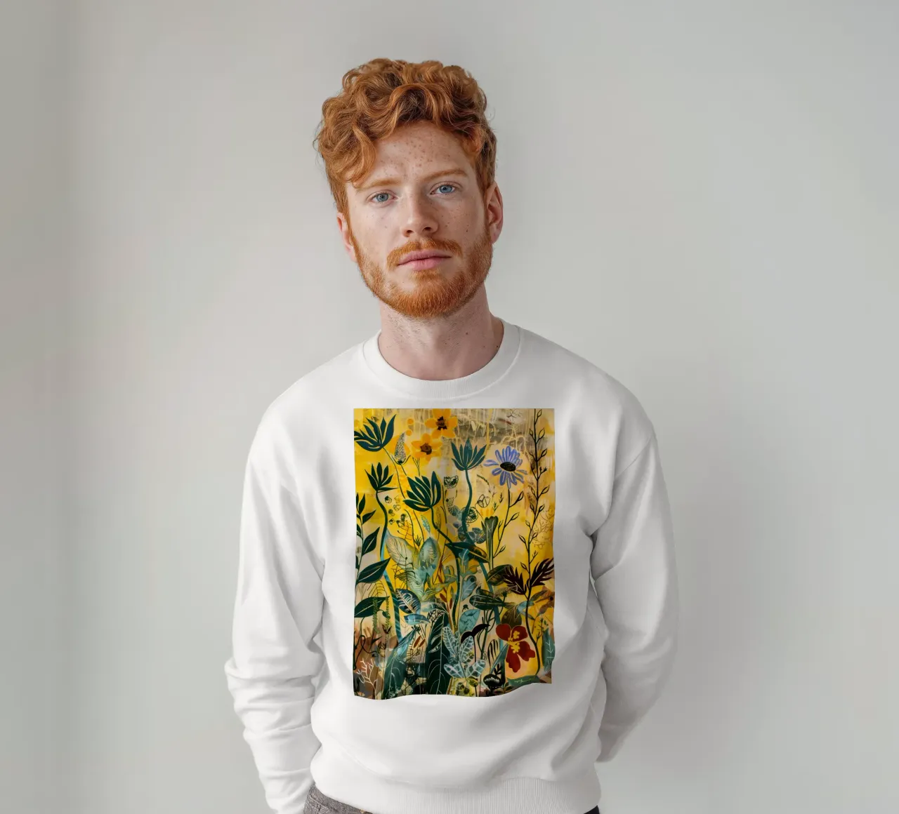 Secret meadow sweatshirt by Justyna Jaszke JBJart