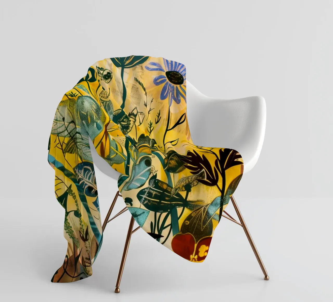 Secret meadow fleece blanket by Justyna Jaszke JBJart