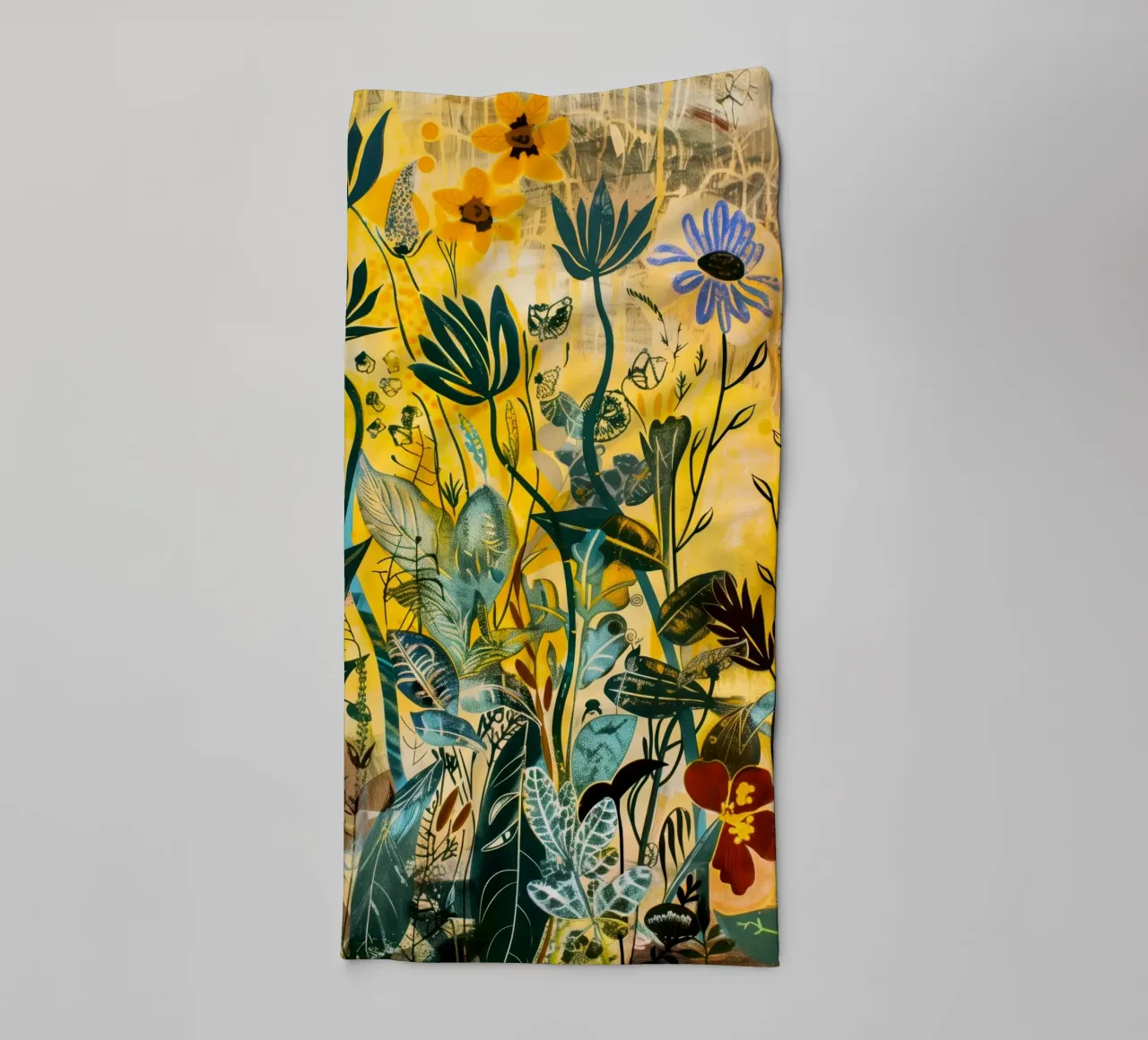 Secret meadow towel by Justyna Jaszke JBJart