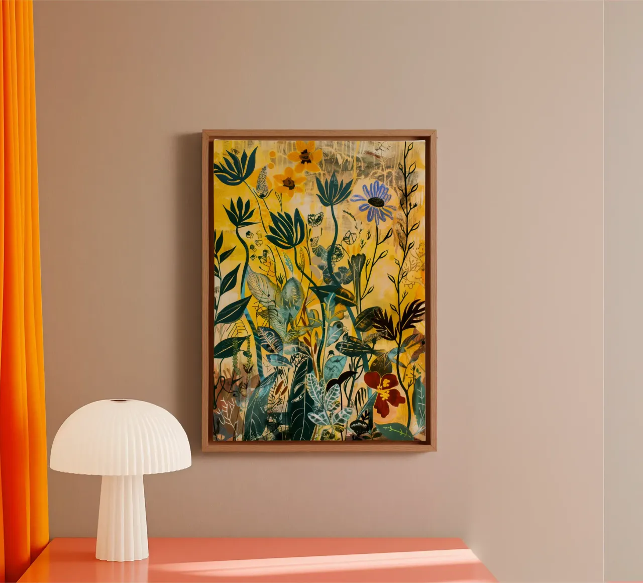 Geheime weide canvas met Baklijst van Justyna Jaszke JBJart