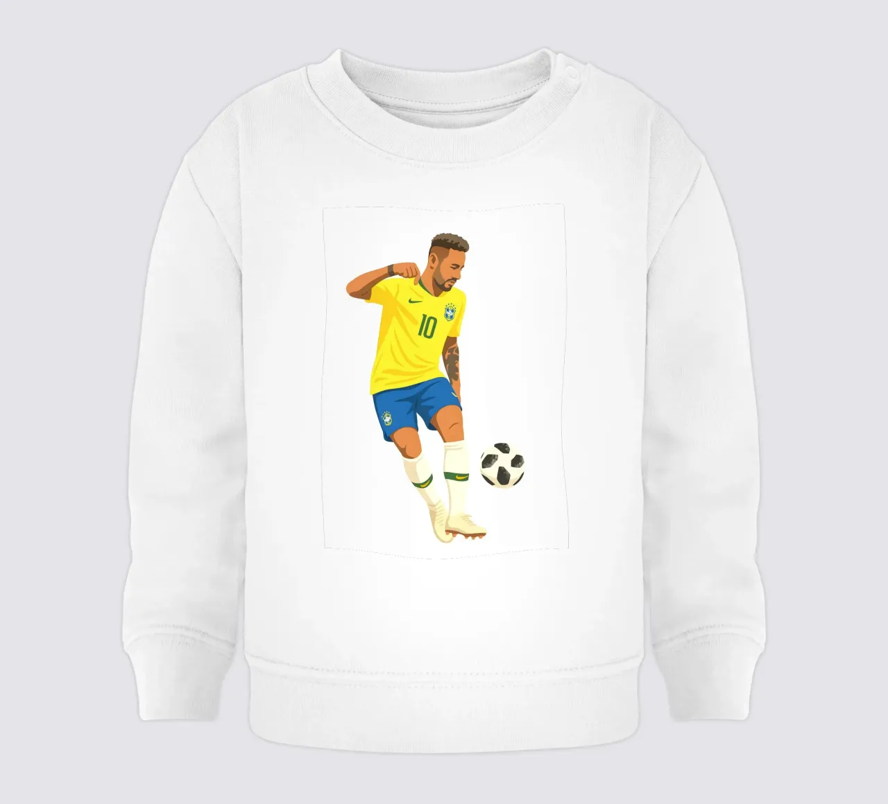 neymar brazil Minimalist felpa neonato da MoviesArt