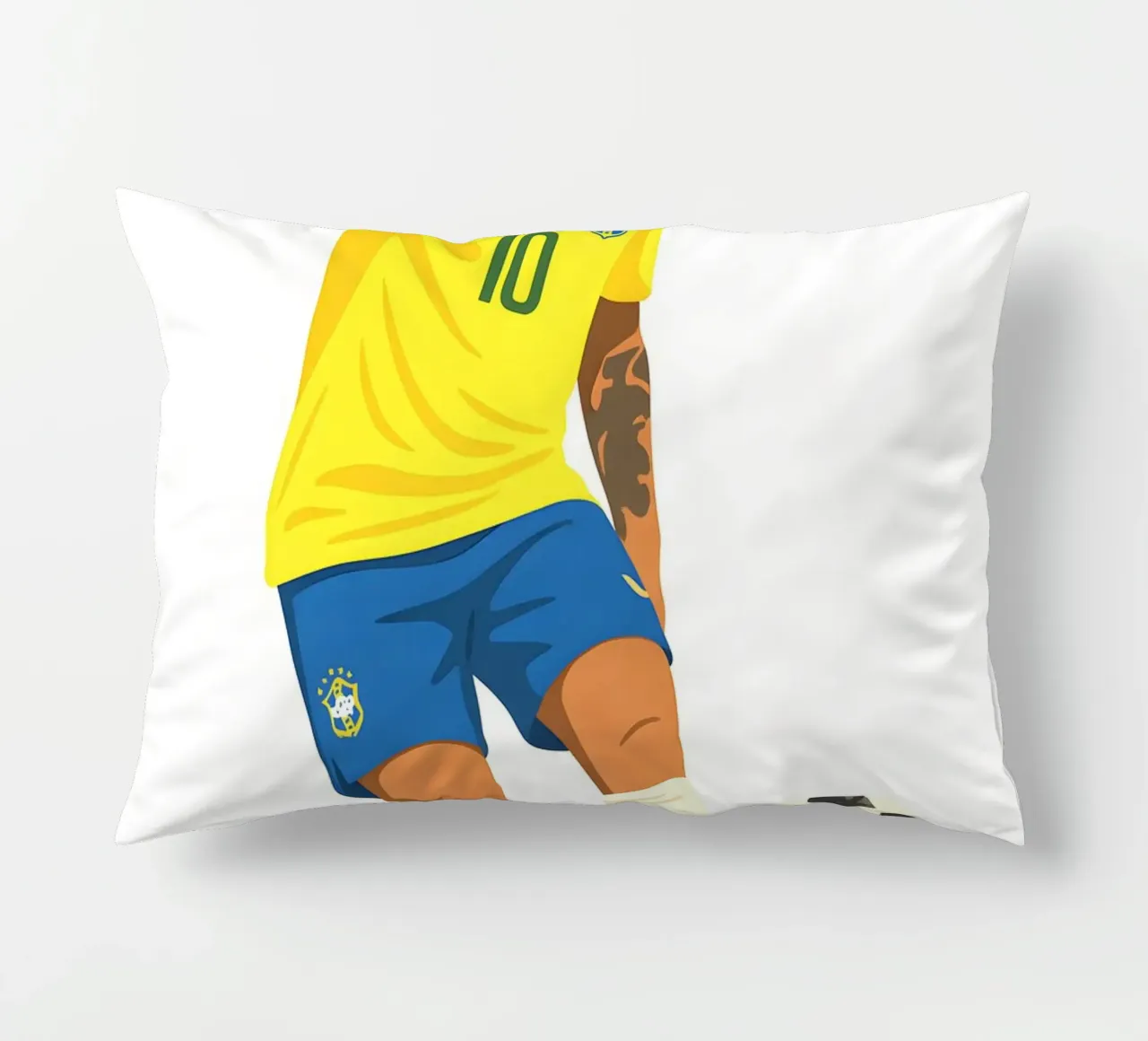 neymar brazil Minimalist cuscino da MoviesArt