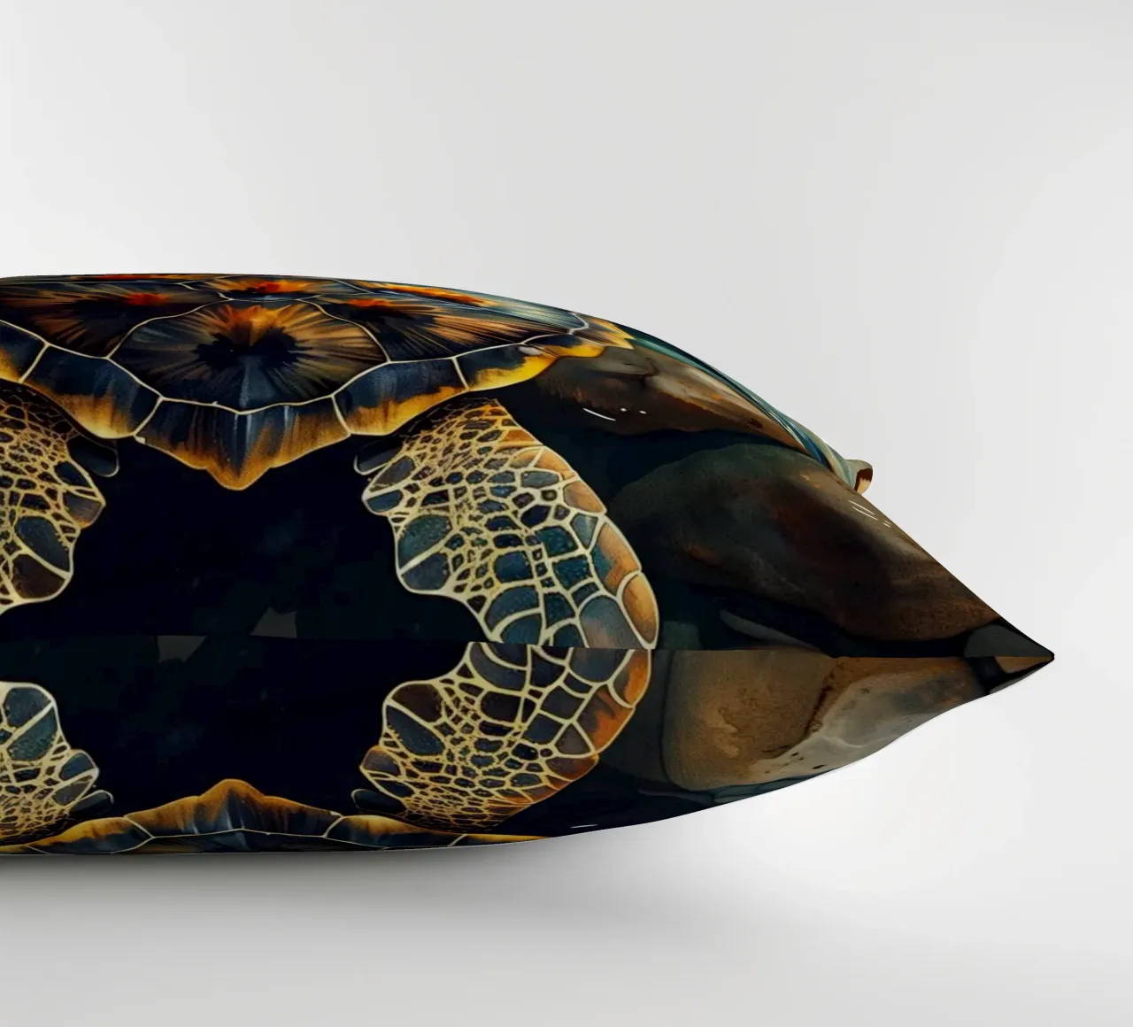 Sea turtle decorative cushion by Lionmixart