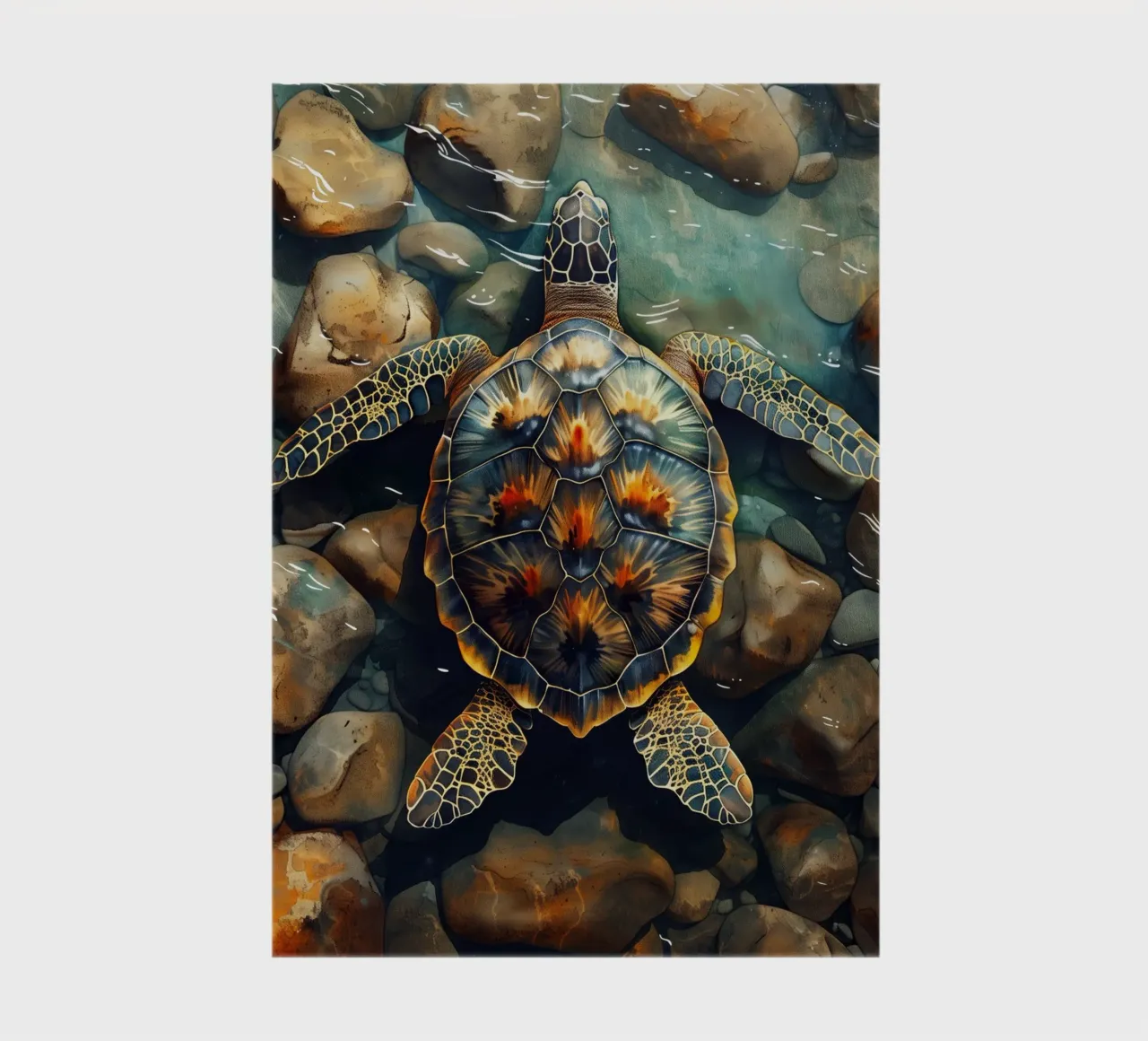 Sea turtle notebook by Lionmixart