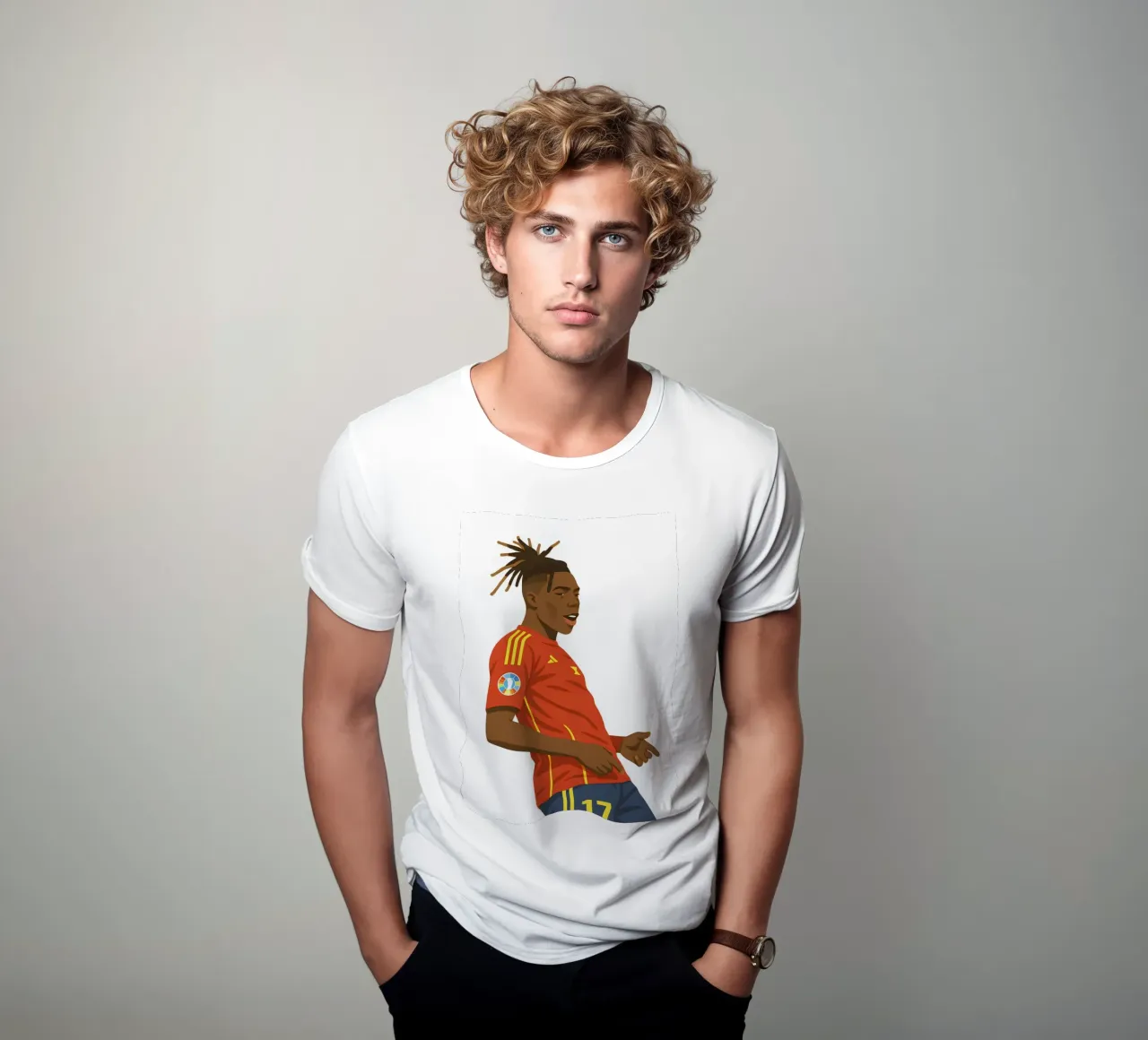 Nico Williams Minimalist t-shirt da MoviesArt