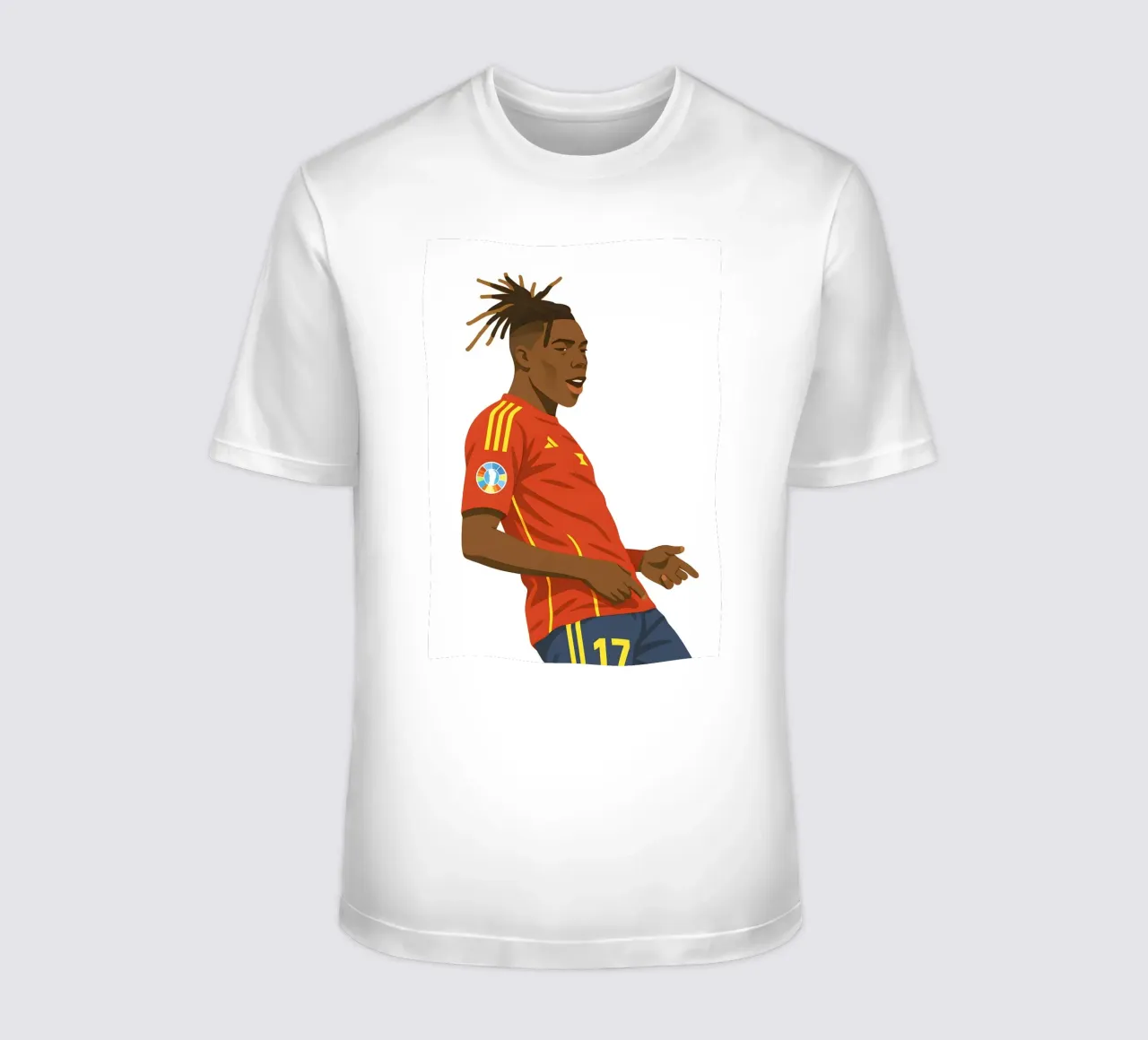 Nico Williams Minimalist t-shirt da MoviesArt