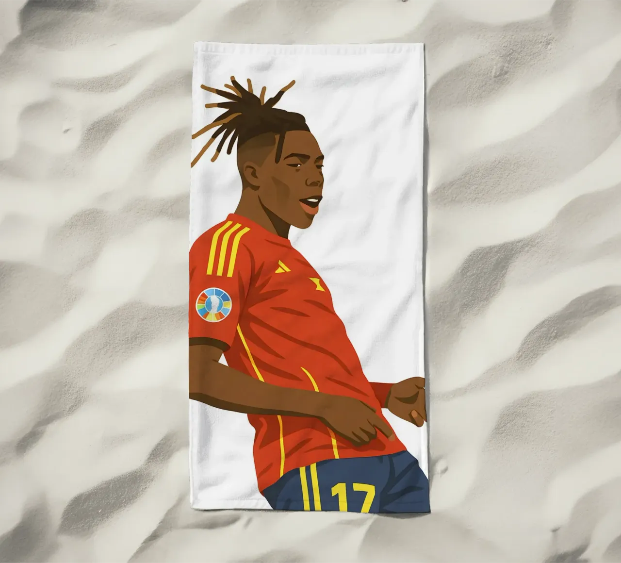 Nico Williams Minimalist telo mare da MoviesArt
