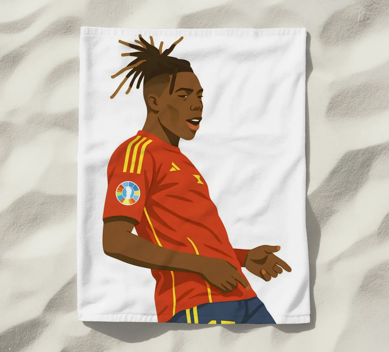 Nico Williams Minimalist telo mare da MoviesArt