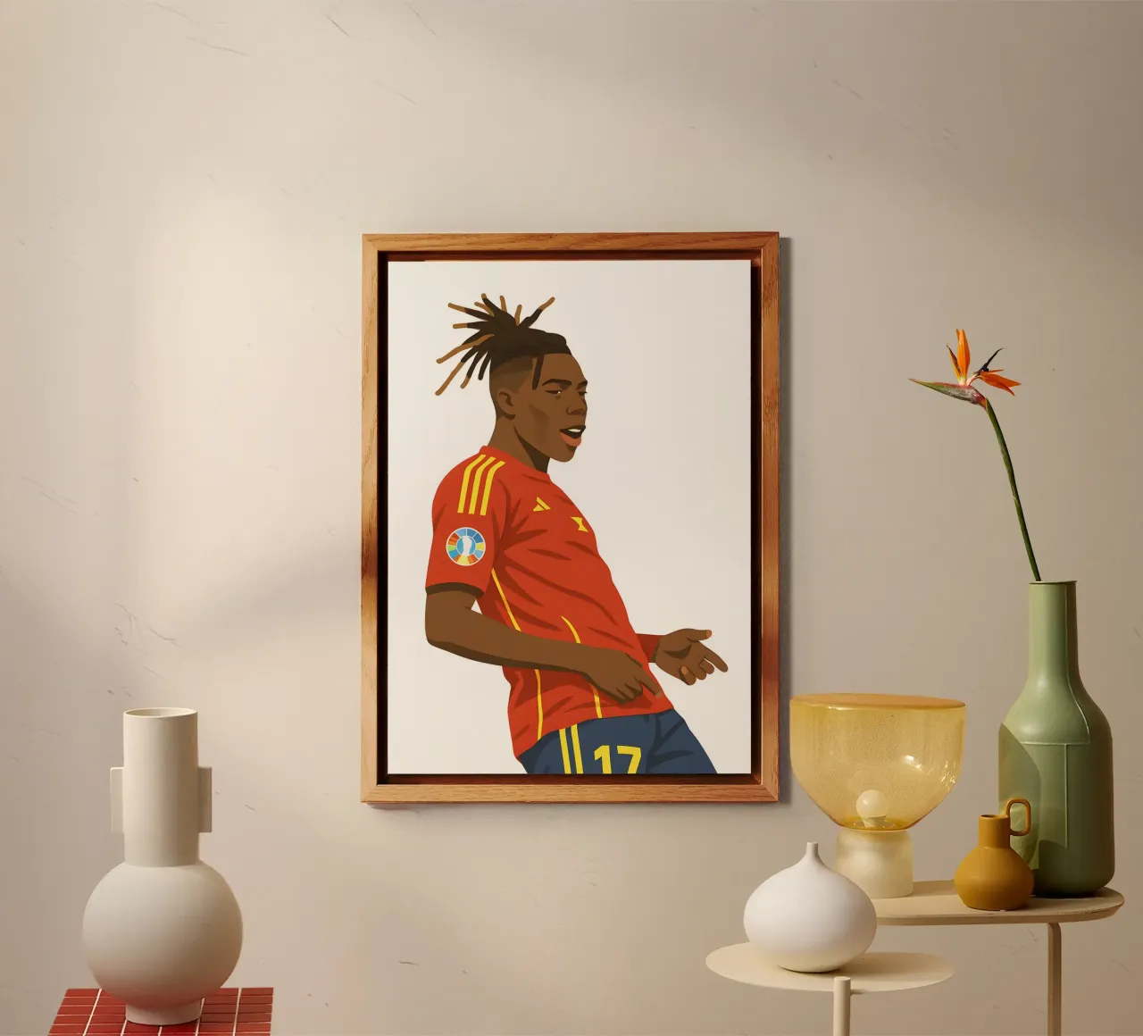Nico Williams Minimalist alluminio dibond da MoviesArt