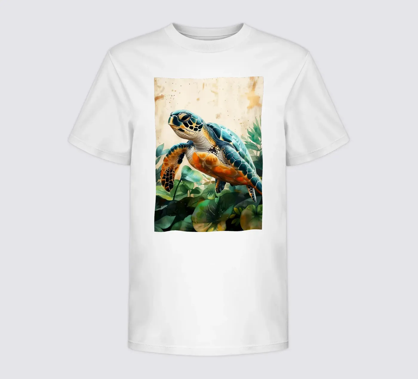 Schildpad kinder t-shirt van Lionmixart
