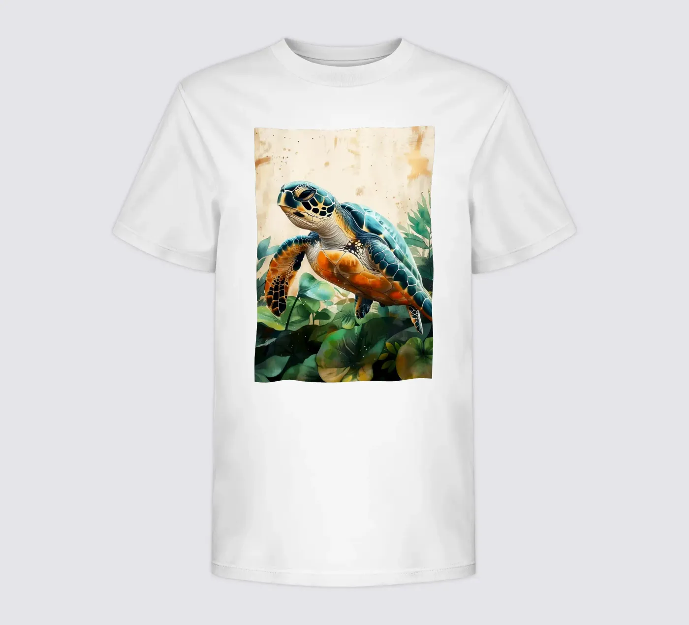 Tartaruga t-shirt bambini da Lionmixart