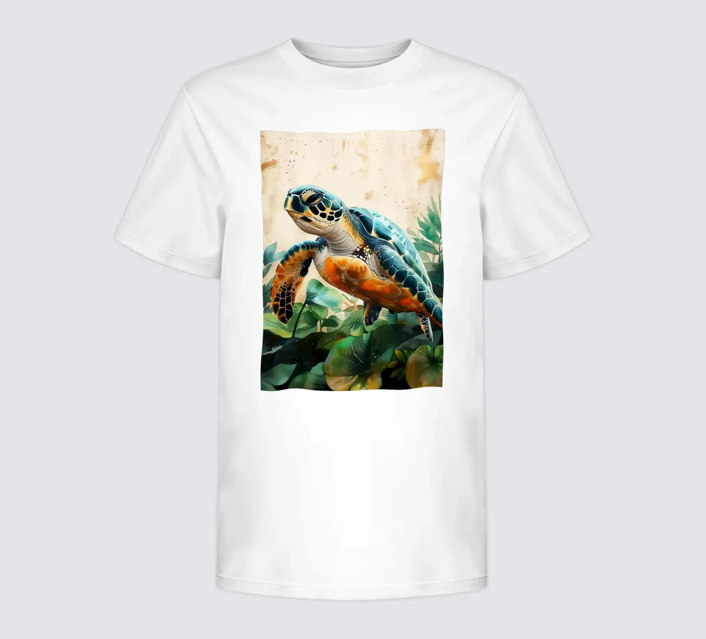 Schildpad kinder t-shirt van Lionmixart